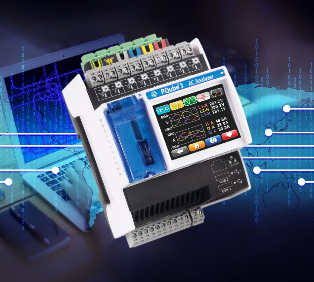 PQube 3 Firmware Harmonische Oberwellen Diagnose
